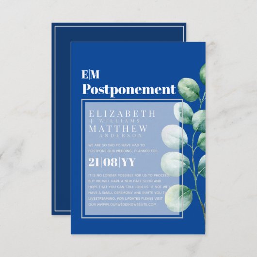 Uitstel van de Griekse regering Eucalyptus (Voorkant / Achterkant)