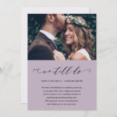 Uitstel van de paarse bruiloft We doen het nog ste Aankondiging (Voorkant / Achterkant)