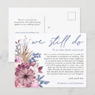 Uitstel van het huwelijk We Do het toch Script Blo Aankondigingskaart