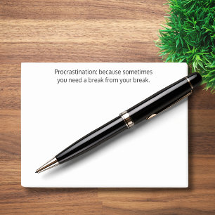 Uitstelgedrag: soms heb je een pauze nodig, grappi post-it® notes