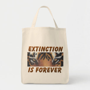 Uitsterven is voor altijd. tote bag