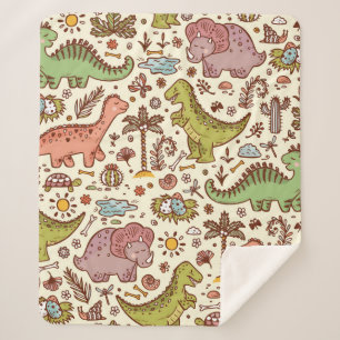 Uitsterven van dieren. Prehistorische reptielen. C Sherpa Deken