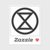 Uitstervingssymbool Sticker (Vel)