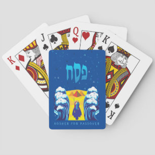 Uittocht van Passover Moses en Israëlieten uit Egy Pokerkaarten