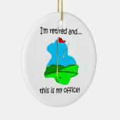 Uittreding Golf humor Keramisch Ornament (Rechts)