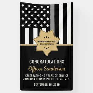 Uittreding van de rectificator Thin Silver Line Spandoek