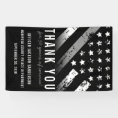 Uittreding van de rectificator Thin Silver Line Spandoek (Horizontaal)