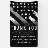 Uittreding van de rectificator Thin Silver Line Spandoek (Verticaal)