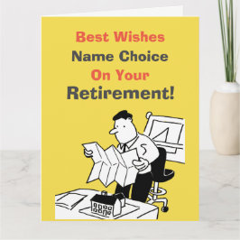 Uittredingskaart voor architect of stadsplanner kaart