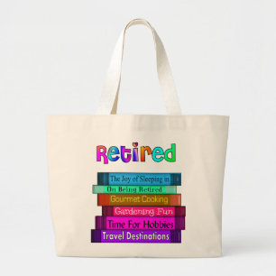 Uittredingskortingen Unieke stapel boekenontwerp Grote Tote Bag