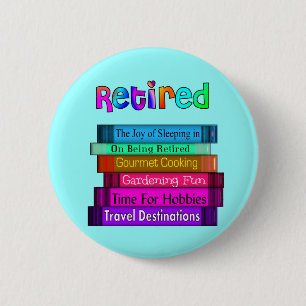 Uittredingskortingen Unieke stapel boekenontwerp Ronde Button 5,7 Cm