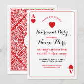 Uittredingspartij Harten die kaarten afspelen Vega (Voorkant / Achterkant)