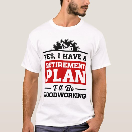 Uittredingsplan voor houtbewerking t-shirt (Voorkant)
