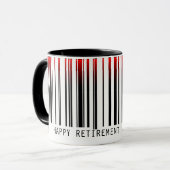 Uittredingsstreepjescode met laser mok (Voorkant links)