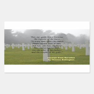 Uittreksel uit Horatius Rechthoekige Sticker