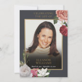 Uitvaart Bloemen Foto Orde van Dienst Programma (Voorkant)