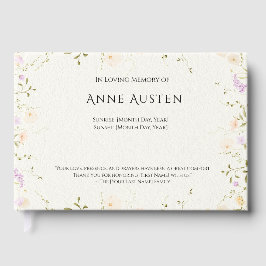 Uitvaart en zonsondergang gastenboek