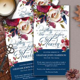 Uitvaart Memorial Bloemenbegrafenis Dank u kaarten