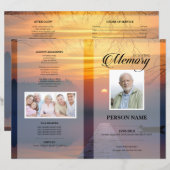 Uitvaart Template Zonsondergang (Voorkant / Achterkant)