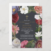 Uitvaart viering van het leven Roos bloemstuk Kaart (Voorkant / Achterkant)