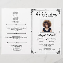 Uitvaartprogramma | De Reis Vieren | FP0017 Flyer