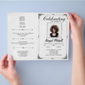 Uitvaartprogramma | De Reis Vieren | FP0017 Flyer (Hand)