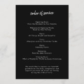 Uitvaartprogramma | Foto Herdenkingsdienst Order Programma (Achterkant)