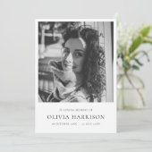 Uitvaartprogramma | Herdenkingsdienst Fotokaart Programma (Staand voorkant)