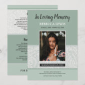 Uitvaartprogramma kaart (Voorkant / Achterkant)