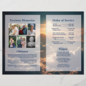 Uitvaartprogramma Viering van Levenswolken Flyer (Achterkant)