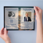 Uitvaartprogramma Viering van Levenswolken Flyer (Hand)