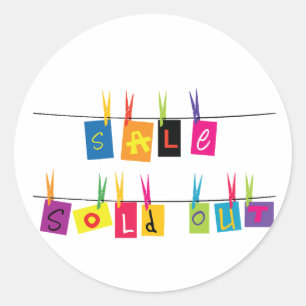 Uitverkochte Sign Stickers