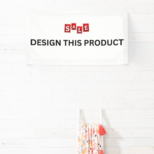 UITVERKOOP! Banner - 48x90 cm - Binnen - Op maat (Insitu)