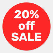 Uitverkoop Promo Sticker | Aanpasbaar (Voorkant)