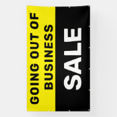 Uitverkoop wegens bedrijfsbeëindiging Groot Spandoek (Verticaal)