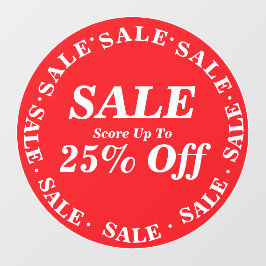 Uitverkoop Winkelruitental voor Opruiming - Aangep Raamsticker