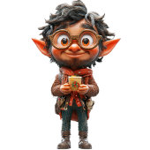 Uitvinder Kerst Elf Keramisch Ornament