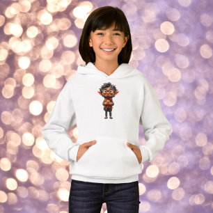 Uitvinder Kerst Elf Meisje Hoodie