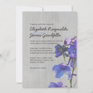 uitvindingen over het huwelijk van Delphinium Kaart