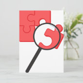 Uitvindingen van puzzelstukjes kaart (Staand voorkant)