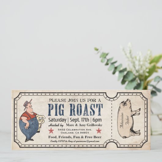 uitvindingen van varkensritten kaart (Staand voorkant)