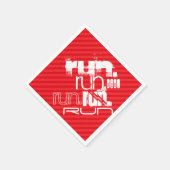 Uitvoeren; Scarlet Red Stripes Servet (Hoek)