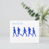 Uitvoeren van joggen briefkaart (Staand voorkant)