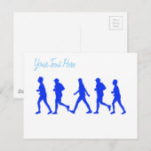 Uitvoeren van joggen briefkaart (Voorkant / Achterkant)