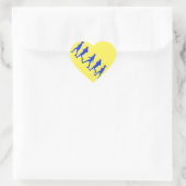 Uitvoeren van joggen hart sticker (Tas)