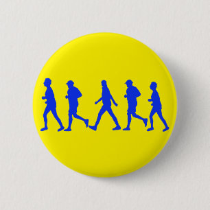 Uitvoeren van joggen ronde button 5,7 cm