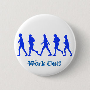 Uitvoeren van joggen ronde button 5,7 cm