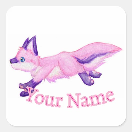 Uitvoeren Vierkante Sticker (Voorkant)