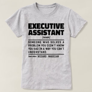 Uitvoerend Assistent Zelfstandig Namen Grappig Waa T-shirt