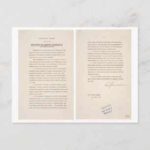 Uitvoerend Besluit 9981 Ontegregatie van de strijd Briefkaart